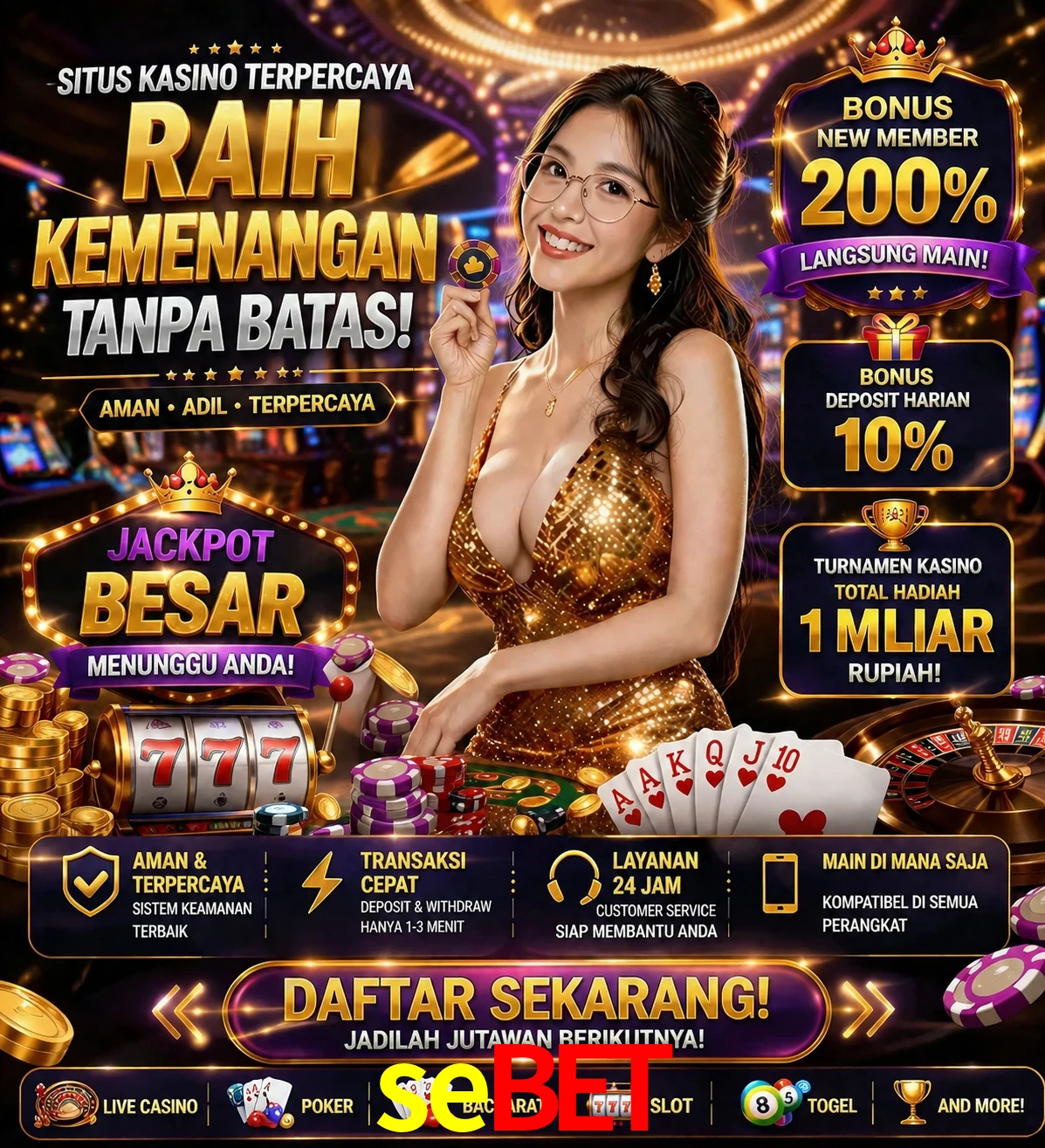 Roleta e blackjack sebet